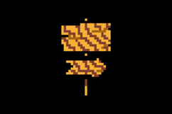 Pixel art wooden board ui game graphic Product Image 2