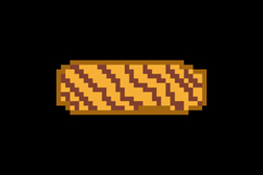 Pixel art wooden board ui game isolated Product Image 2