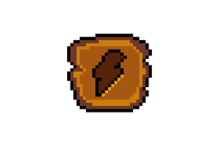 Pixel art wooden energy button icon graphic design vector Product Image 1