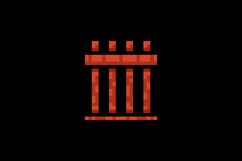 Pixel art wooden fence decoration element object graphic Product Image 2