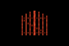 Pixel art wooden fence decoration element object isolated Product Image 2