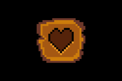 Pixel art wooden life button icon graphic design vector Product Image 2