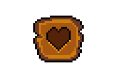Pixel art wooden life button icon graphic design vector Product Image 1