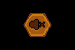 Pixel art wooden mute sound button icon graphic design Product Image 2