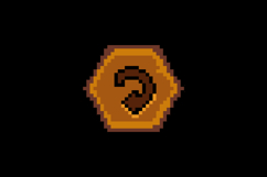 Pixel art wooden try again button icon graphic design vector Product Image 2
