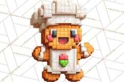 Pixel Christmas Arcade Clipart, Retro Gamer Clip Art Product Image 2