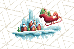 Pixel Christmas Arcade Clipart, Retro Gamer Clip Art Product Image 3