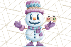 Pixel Christmas Arcade Clipart, Retro Gamer Clip Art Product Image 4