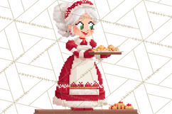 Pixel Christmas Arcade Clipart, Retro Gamer Clip Art Product Image 2