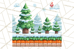 Pixel Christmas Arcade Clipart, Retro Gamer Clip Art Product Image 4