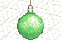 Pixel Christmas Arcade Clipart, Retro Gamer Clip Art Product Image 3