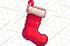 Pixel Christmas Arcade Clipart, Retro Gamer Clip Art Product Image 5