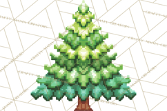 Pixel Christmas Arcade Clipart, Retro Gamer Clip Art Product Image 2