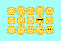 Pixel Art Sunny Emoji Product Image 1