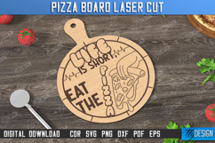 Pizza Board Laser Cut Bundle, Wooden Pizza Cutting Board SVG Product Image 4