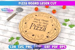 Pizza Board | Engraved Cutting Board | Serving Board | CNC Product Image 1