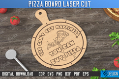 Pizza Board Laser Cut Bundle, Wooden Pizza Cutting Board SVG Product Image 9
