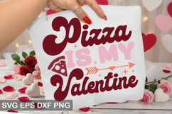 Retro Valentine' Day Design - Pizza is my valentine Product Image 2