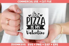 Pizza is my Valentine SVG | Valentine's Day SVG Product Image 2