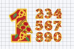 Pizza Numbers 3D SVG Product Image 2