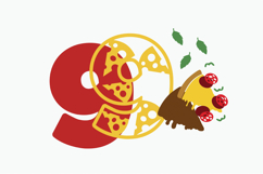 Pizza Numbers 3D SVG Product Image 3