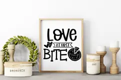 Love At First Bite I Funny Pizza Shirt SVG I Pizza Sign SVG Product Image 2