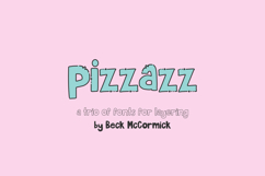 Pizzazz Sans Trio - Fonts for Layering Product Image 1