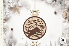Layered Dog Christmas Ornaments Vol.5 | Laser Cut Ornament Product Image 3