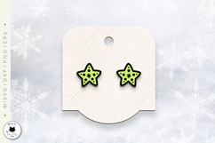 Cute Star Stud Earrings Laser Cut SVG | Celestial Jewelry Product Image 3