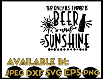 Beer svg JPEG Silhouette Cricut teacher summer sunshine sun Product Image 2