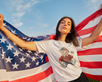 Patriotic Teddy Bear Boy Png Preppy 4th of July Shirt Design Product Image 2