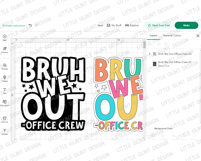 Bruh We Out Office Crew SVG PNG | Last Day Of School Design Product Image 4