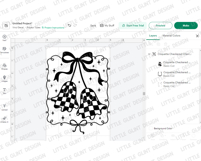 Coquette Checkered Cherry Ghost SVG PNG, Trendy Halloween Product Image 6