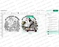 Off to Regulate Emotions SVG PNG Funny Goose Scooter Design Product Image 4