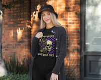 Boho Floral Halloween PNG, Funny Fall Png Gothic Plant Lover Product Image 2
