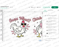 Guess What Chicken Butt SVG Bundle | Front and Back PNG Product Image 5