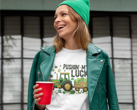 Boy St Patrick's Day Tractor PNG Lucky Shamrock Construction Product Image 2