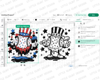 Baseball Drip 4th of July SVG PNG | Boys 4th of July Shirt Product Image 4