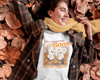 Retro Cute Ghost Halloween Png | Fall Png | Cozy Camping Product Image 3