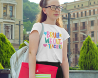 Bruh We Out Teacher Png | Preppy Last Day Of School Shirt Product Image 2