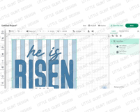 Coquette He is Risen Svg Png Easter Trend Design Boho Floral Product Image 4