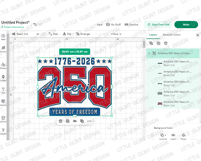 America 250 Years Freedom Svg Png | 1776-2026 Patriotic Gift Product Image 5