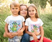 Striped 4th of July Kids Gator PNG Bundle Patriotic Boy Girl Product Image 3