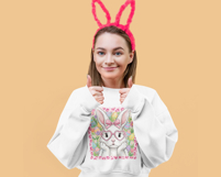 Preppy Easter Bunny PNG | Retro Cute Easter Bunny Coquette Product Image 3