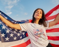4th of July Goose Girl PNG | Coquette Patriotic Duck Design Product Image 3