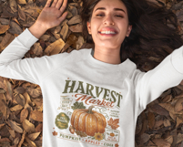 Cottagecore Harvest Market Pumpkin PNG | Vintage Fall PNG Product Image 3