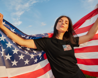 Faux Patchwork American Flag PNG Patchwork Patriotic Design Product Image 3