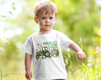 Boy St Patrick's Day Tractor PNG Lucky Shamrock Construction Product Image 3