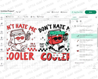 Don't Hate Me Cuz I'm A Little Cooler PNG SVG, Retro Friends Product Image 4