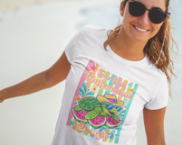 Do the Watermelon Crawl PNG, Turtle Png, Striped Summer Png Product Image 3
